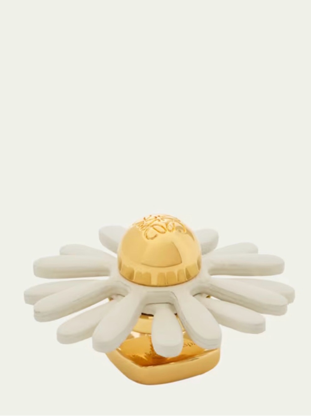 LOEWE
Flower Pin in Brass and Calfskin